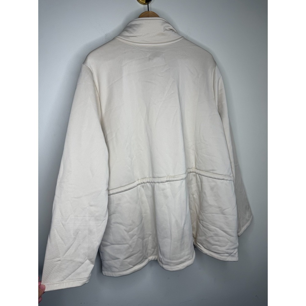 Susan Graver Chic Fleece Cinched Waist Jacket Sandshell, Size 2X #44M - Picture 10 of 11